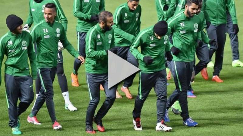 لاعبو منتخب السعودية
