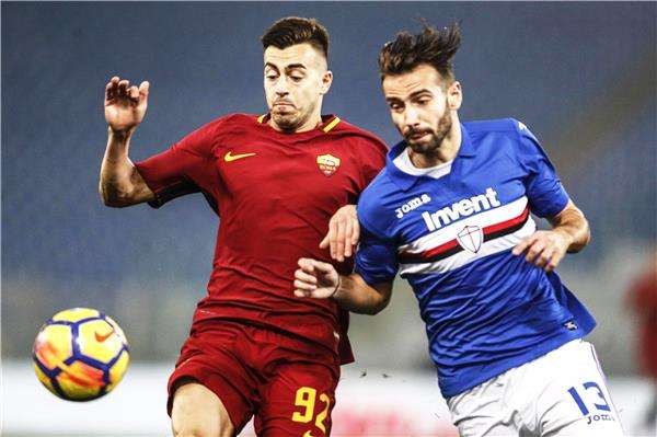 من لقاء روما و سامبدوريا