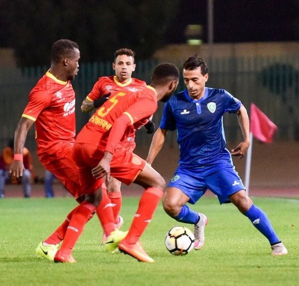 جانب من مباراة الفتح والقادسية