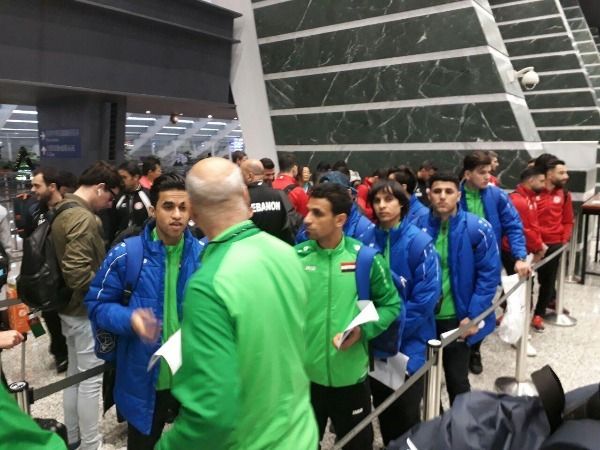 من وصول منتخب العراق