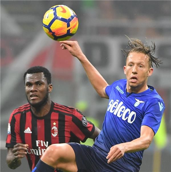 من مباراة ميلان ولاتسيو