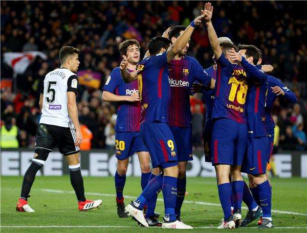 لاعبو برشلونة