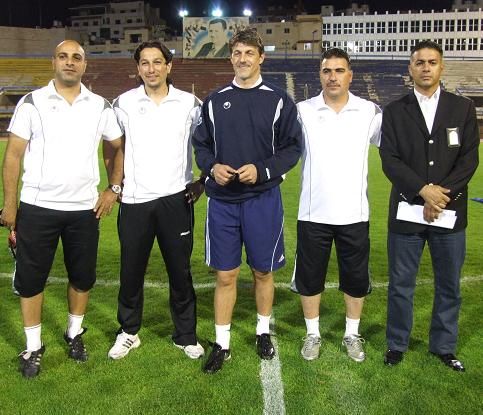 الجهاز الفني والاداري لفريق شباب الاردن