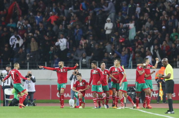لاعبو المنتخب المغربي 