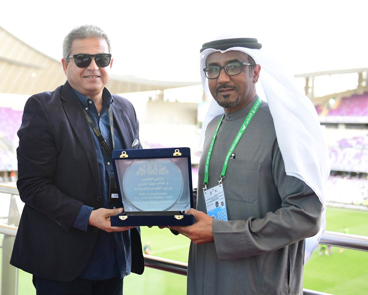 خالد عبد العزيز خلال تكريمه