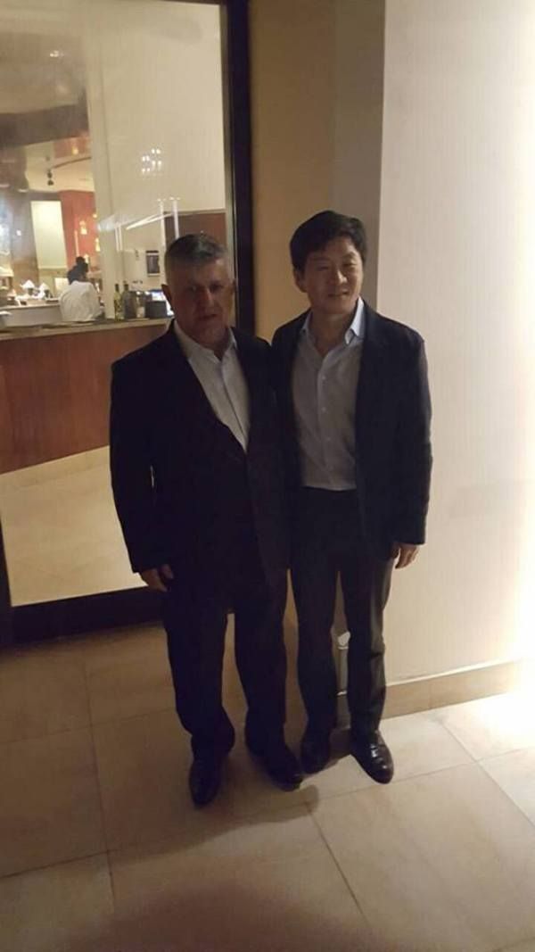 من لقاء مسعود مع رئيس اتحاد كوريا الجنوبية