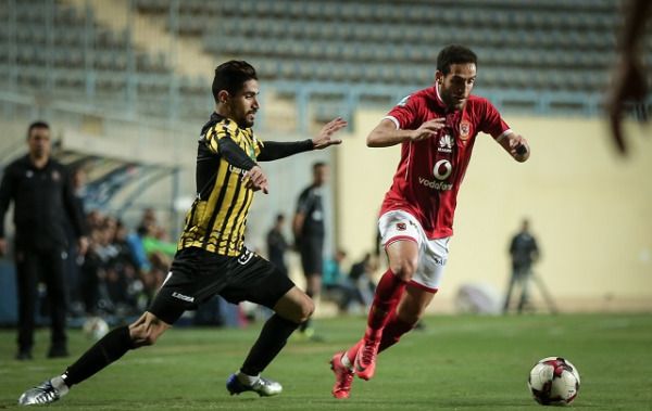 هشام محمد خلال مواجهة المقاولون