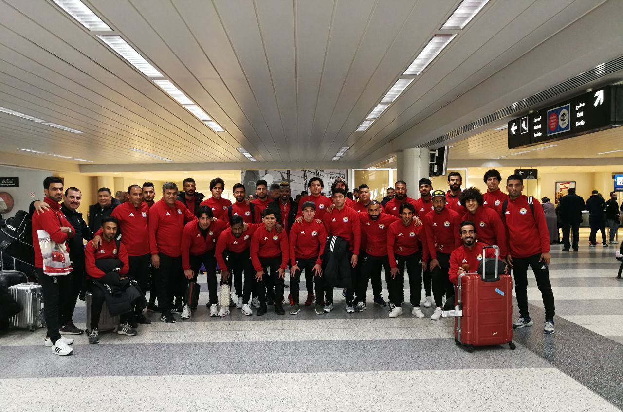 فريق الزوراء في مطار بيروت