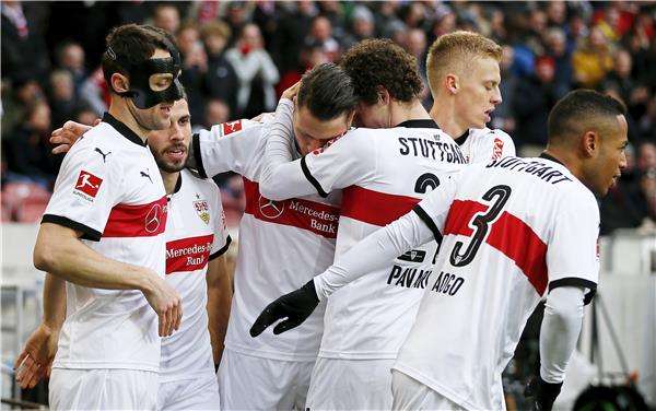 فرحة لاعبي شتوتجارت