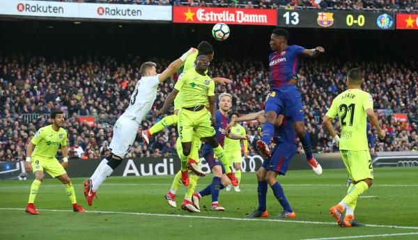 من مواجهة برشلونة وخيتافي