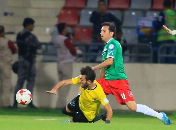 من لقاء الذهاب بين الوحدات والحسين إربد