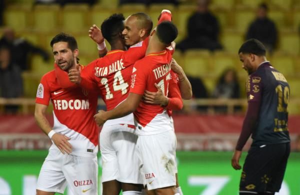 فرحة لاعبي موناكو