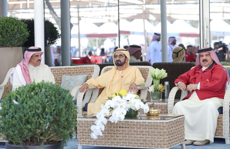 الشيخ محمد بن راشد والملك حمد بن عيسى آل خليفة  