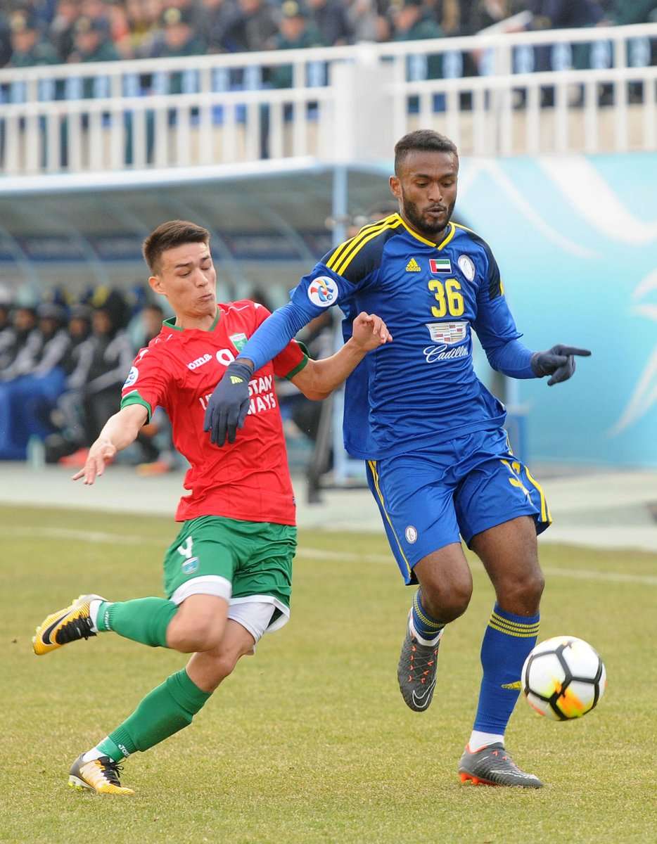 من لقاء الوحدة الإماراتي ولوكوموتيف الأوزبكي