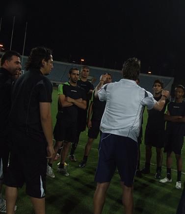 جانب من تدريبات شباب الاردن