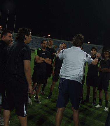 جانب من تدريبات شباب الاردن
