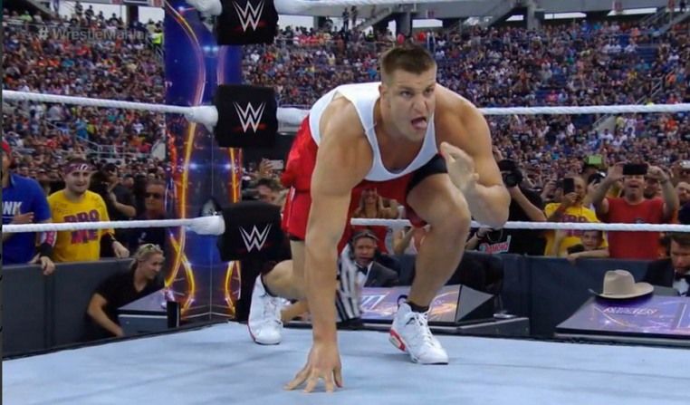 جرونكوسكي على حلبة WWE في ريسلمانيا