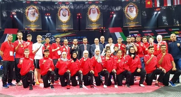 منتخب الأردن للتايكواندو بعد التتويج