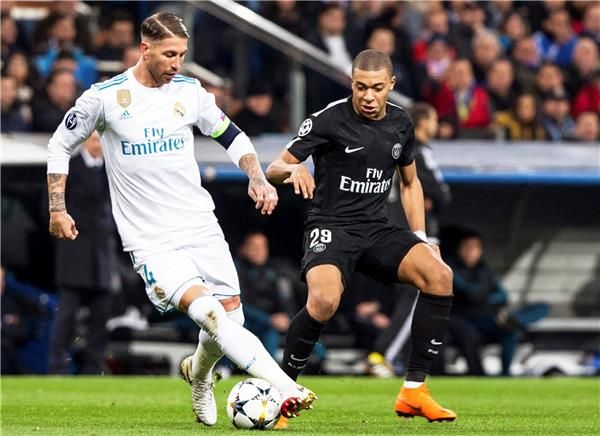 جانب من لقاء الذهاب بين ريال مدريد وسان جيرمان