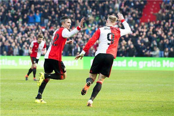 فرحة اللاعب فان بيرسي