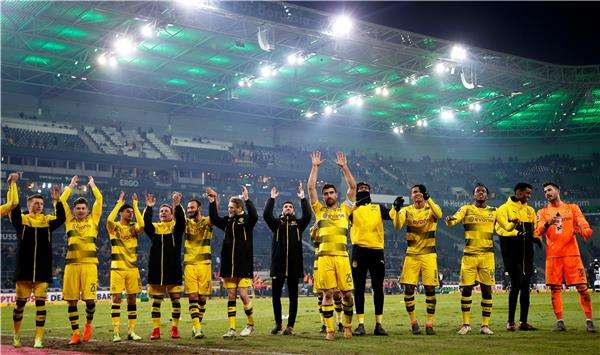 فرحة لاعبي دورتموند