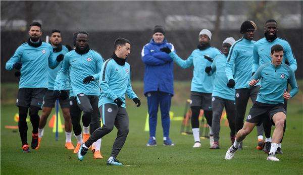 جانب من تدريبات تشيلسي