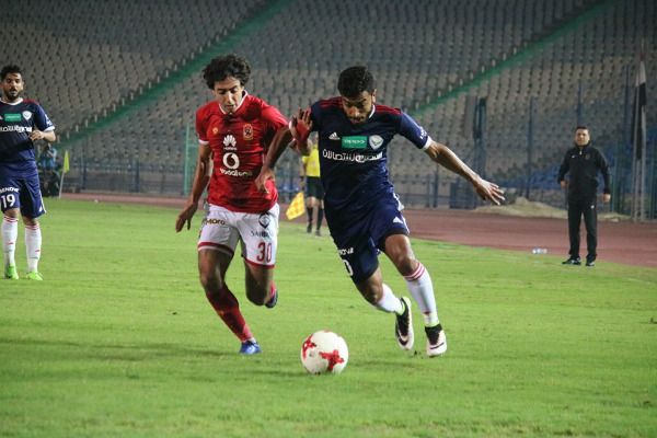 محمد هاني خلال المباراة