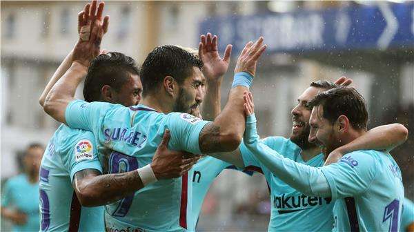 لاعبو برشلونة