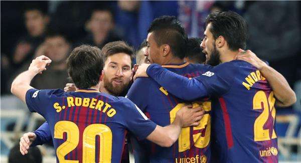 لاعبو برشلونة