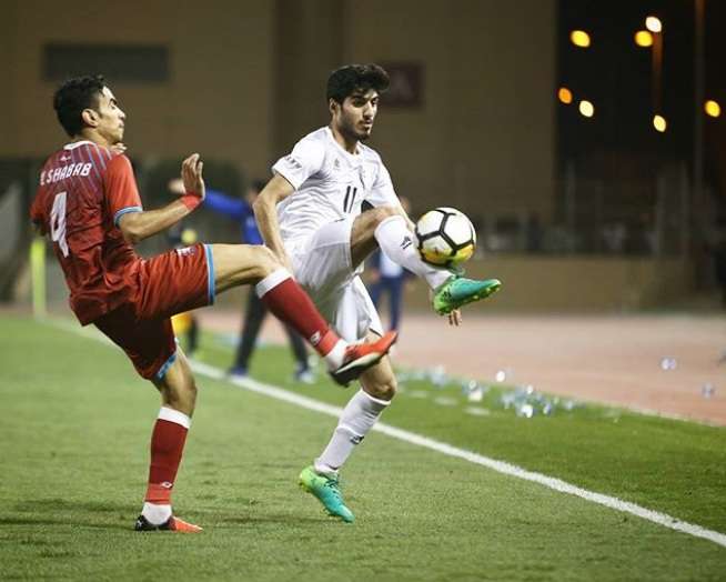 جانب من المباراة