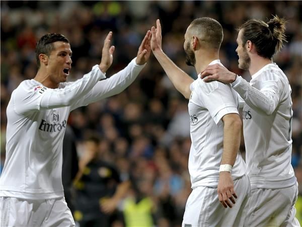 رونالدو وبيل وبنزيما