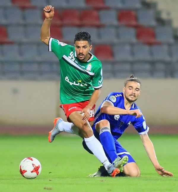 من لقاء سابق بين الوحدات والرمثا