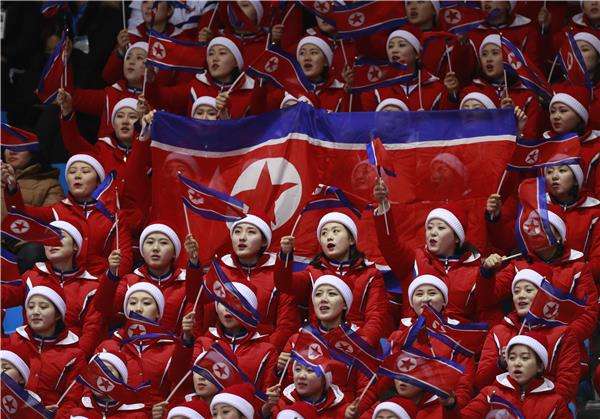 جانب من بعثة كوريا الشمالية