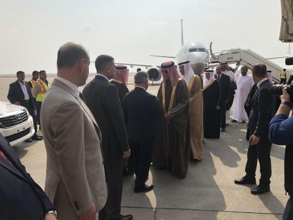 لحظة وصول الشيخ سلمان