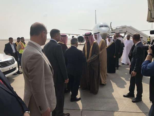 لحظة وصول الشيخ سلمان