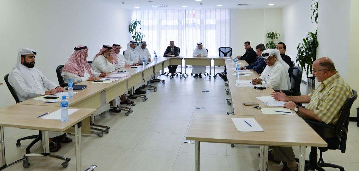 جانب من اجتماع اللجنة الأولمبية مع اتحاد التنس