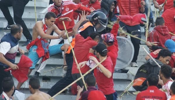جانب من شغب الملاعب المغربية