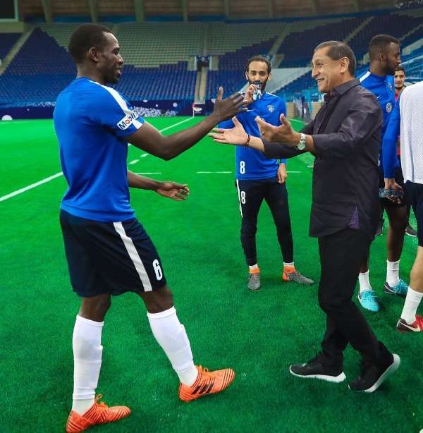 دياز أثناء تكريمه