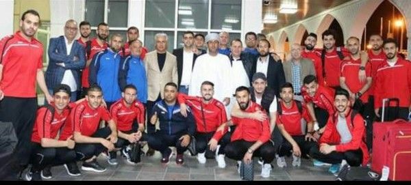 فريق الجزيرة لحظة وصوله عُمان