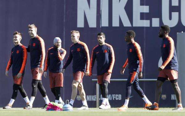من تدريبات برشلونة