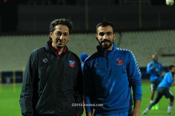 عبدالله ابو زمع واللاعب بهاء فيصل