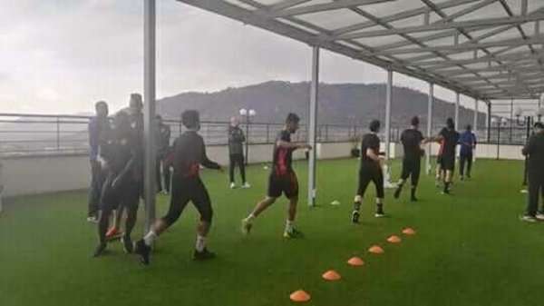 من تدريبات الترجي الرياضي في نيروبي