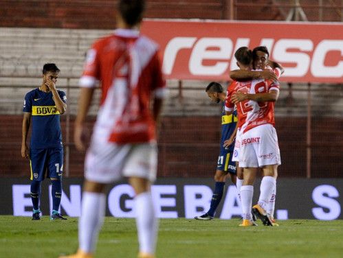 فرحة لاعبي أرخنتينوس جونيورز