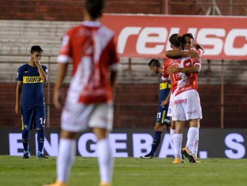 فرحة لاعبي أرخنتينوس جونيورز