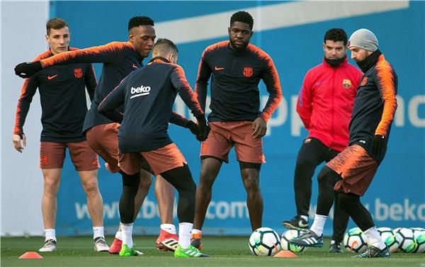 من تدريبات برشلونة