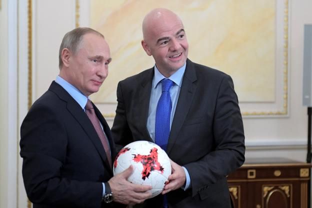 بوتين وإنفانتينو