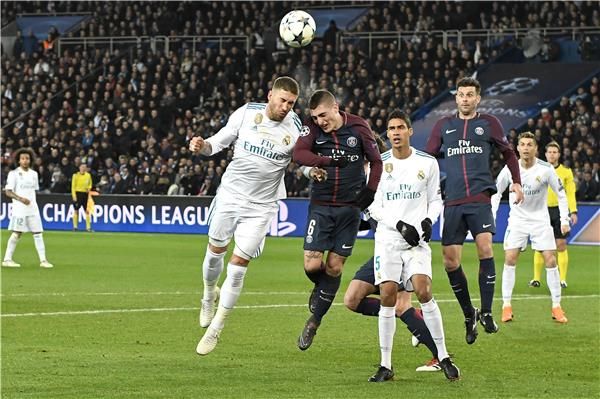 من مباراة ريال مدريد وسان جيرمان