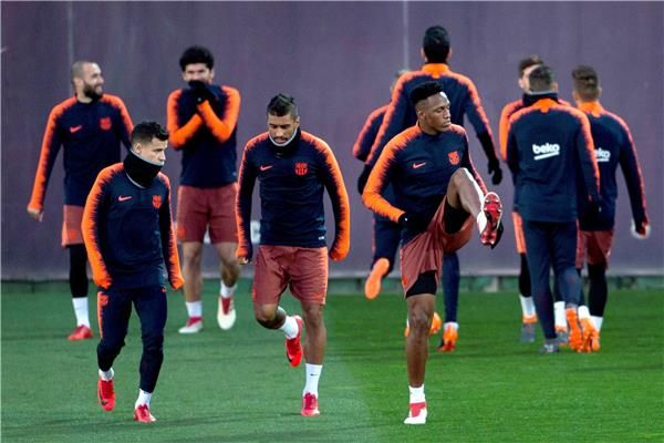 من تدريبات برشلونة