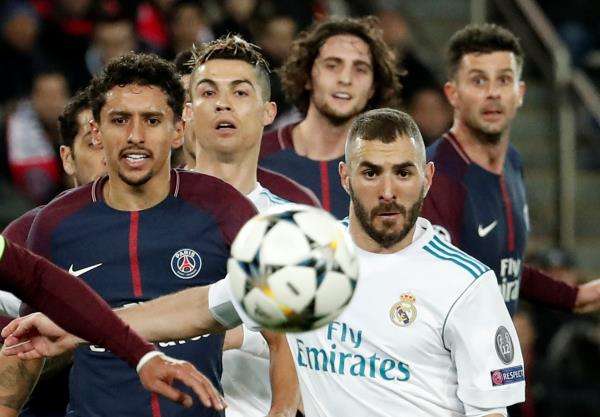 من لقاء ريال مدريد وسان جيرمان