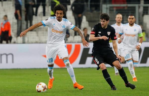 جانب من مباراة مارسيليا وبيلباو